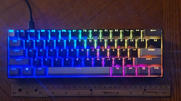 Corsair Clipper Pro Mini 60 connected over USB-C