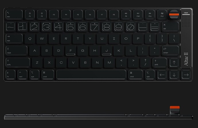 EMO Altar II 4.75mm-thin mechanical keyboard, EMO press image